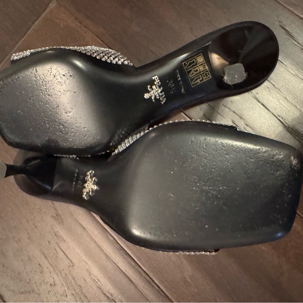 Prada Crystal Embellished open toed mules. - Picture 6 of 11